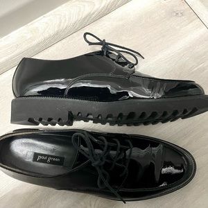 Comfort shoes - black leather loafer - Paul Green size 9 1/2